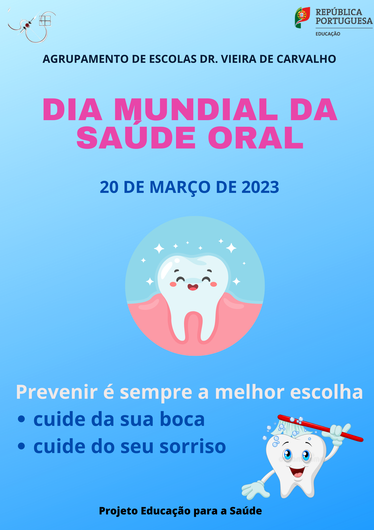 poster Dia Mundial da Saúde Oral 